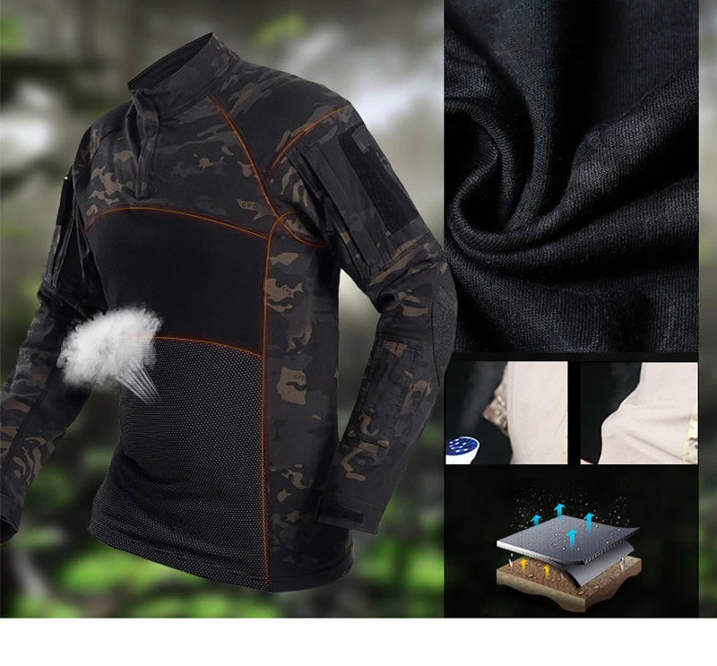 Уличная Военная охотничья рубашка брюки Униформа тактическая боевая армия США