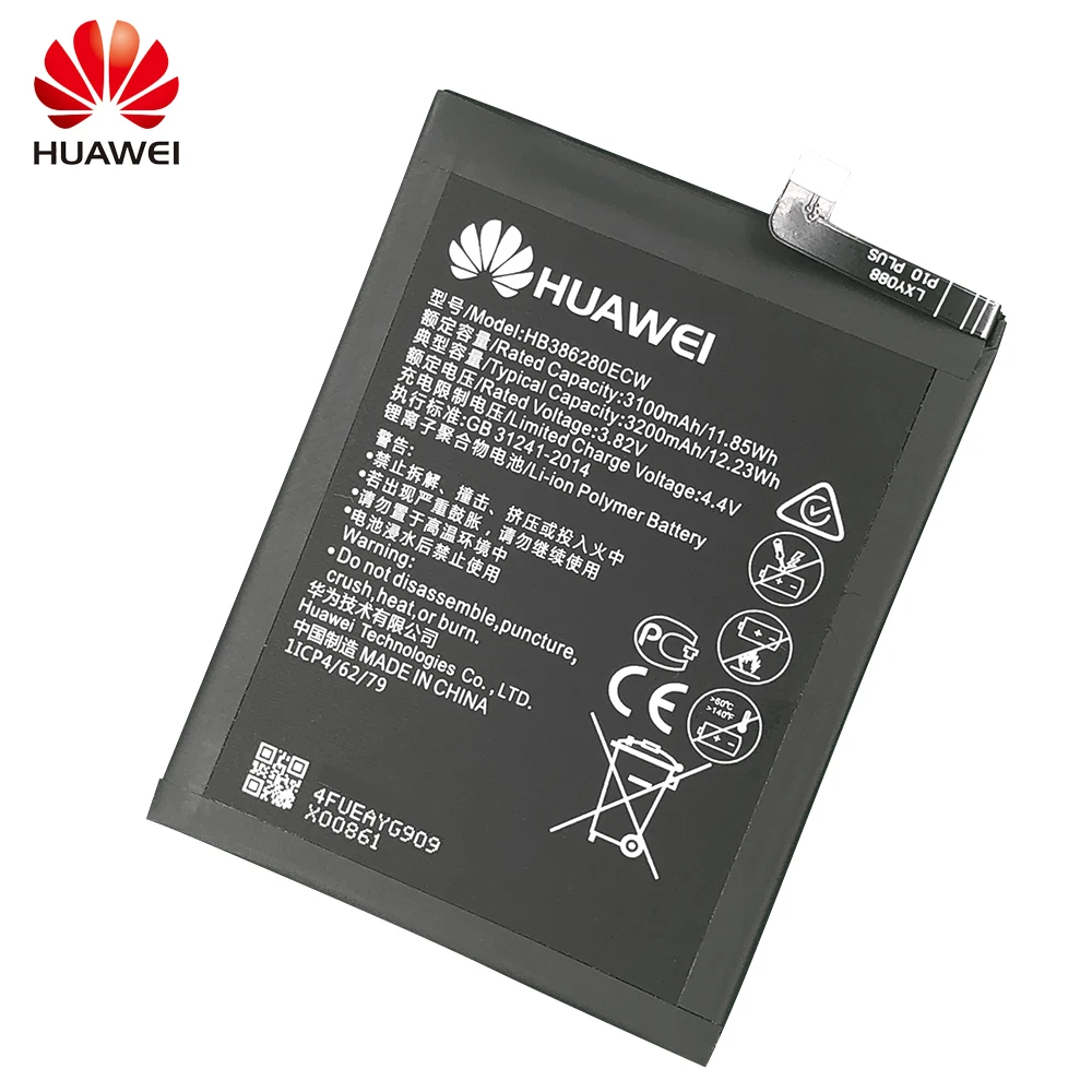 Сменный аккумулятор для телефона Hua Wei HB386280ECW 3200 мАч Huawei Honor 9 планшетов P10 5 1 дюйма |