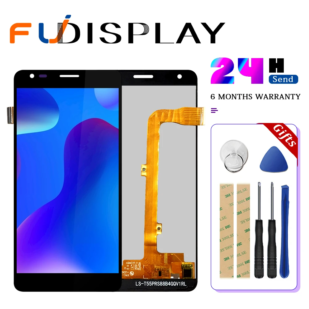 Для ЖК дисплея 5 дюйма Wileyfox Spark X + сенсорный экран в сборе Сменные аксессуары для