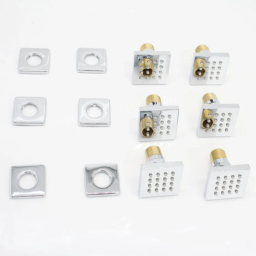 Hongdec Душ Спа латунные квадратные массажные струи спрей для душа тела