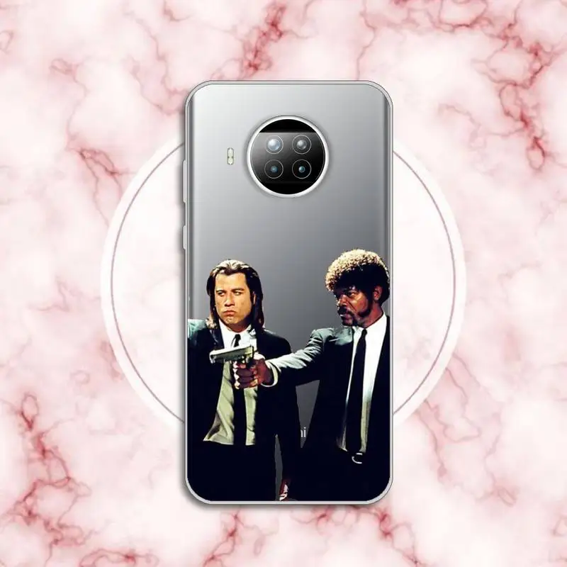 

Pulp Fiction famous movie high quality Phone Case capa Transparent for Xiaomi Redmi note 10 t 8 9 pro lite 11