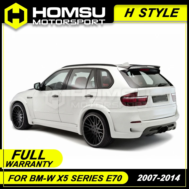 Hm Стиль FRP комплект кузова передний бампер боковые юбки колесо брови выхлопные