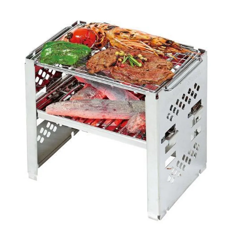 Складная горелка из нержавеющей стали для барбекю уличная пожарная станция