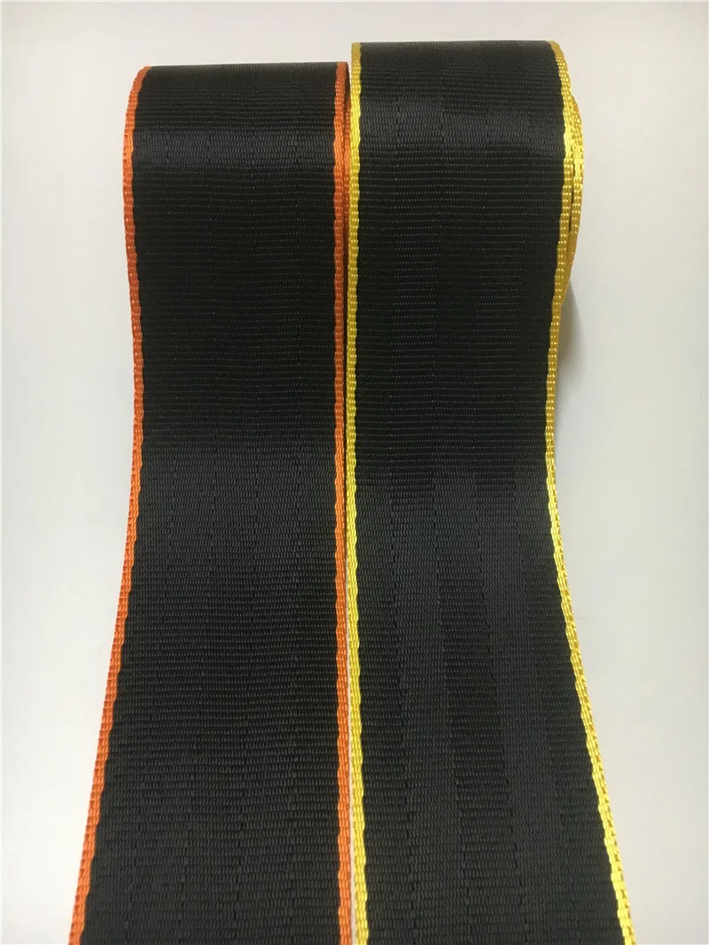 Ремень автомобильный черного и оранжевого цвета 3-36 м в рулоне 3 C | Дом сад