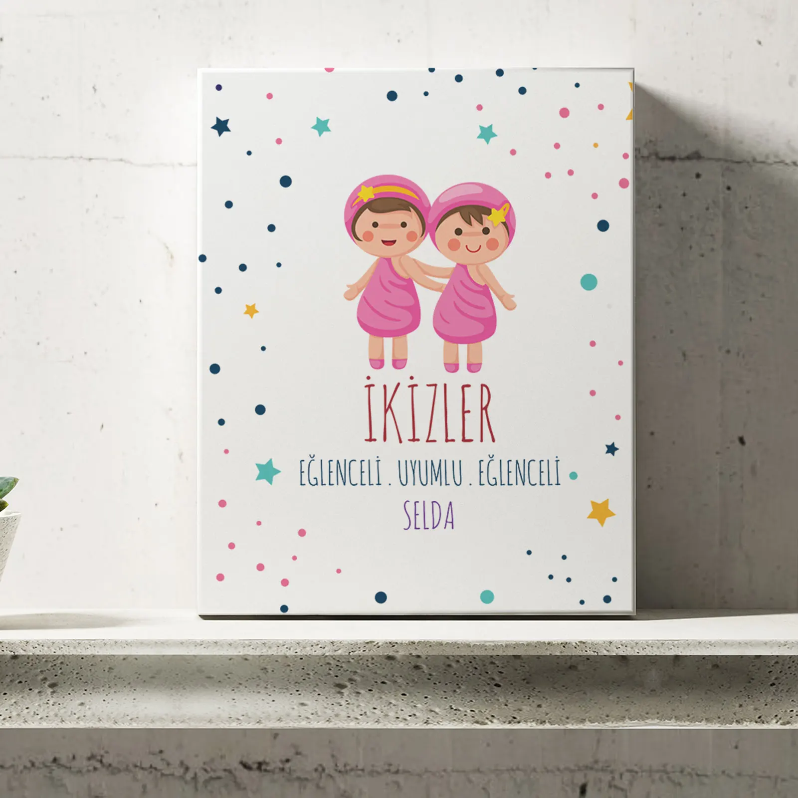 

Personalized Gemini Zodiac Themed Canvas Table-6