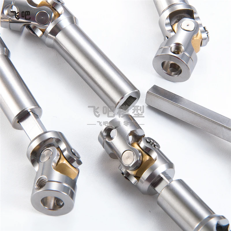 Tamiya-eje de transmisi&oacute;n Universal CVD para Tractor, eje de transmisi&oacute;n de acero inoxidable, 45-1/14-50/47-67mm, para actualizaci&oacute;n de cami&oacute;n RC, 57/55, 1 ud.-3