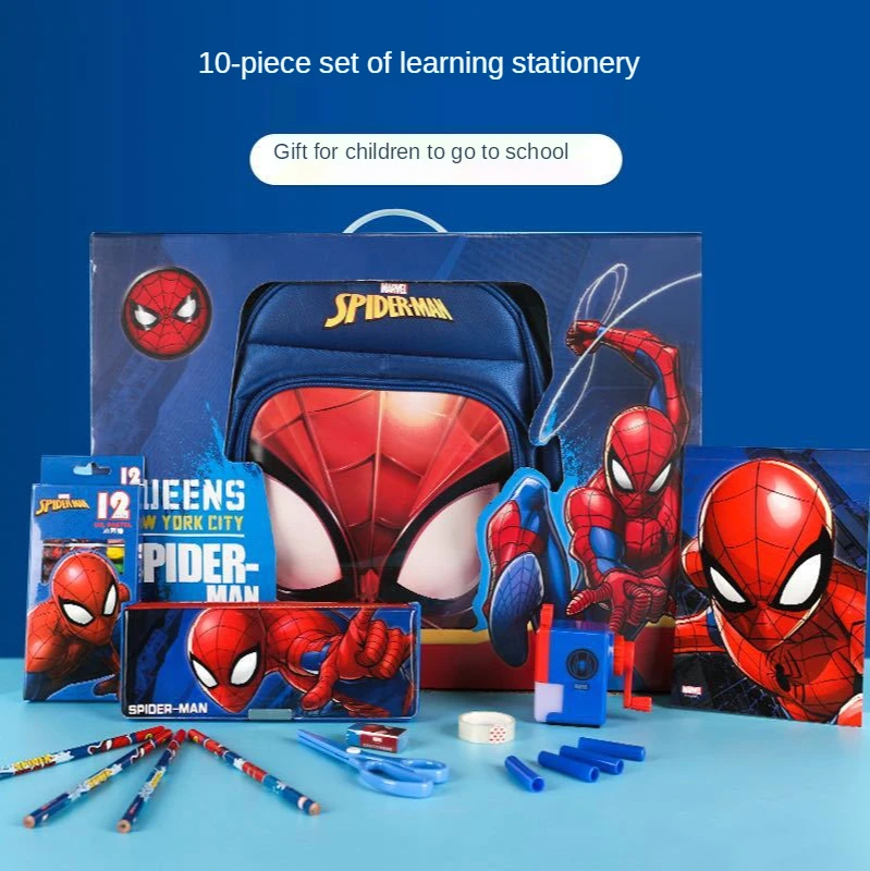 

Disney Frozen Spiderman Stationery Gift Pack Learning Set Children's Day Gift Gift Anime Stationery Organizer Stationery Set