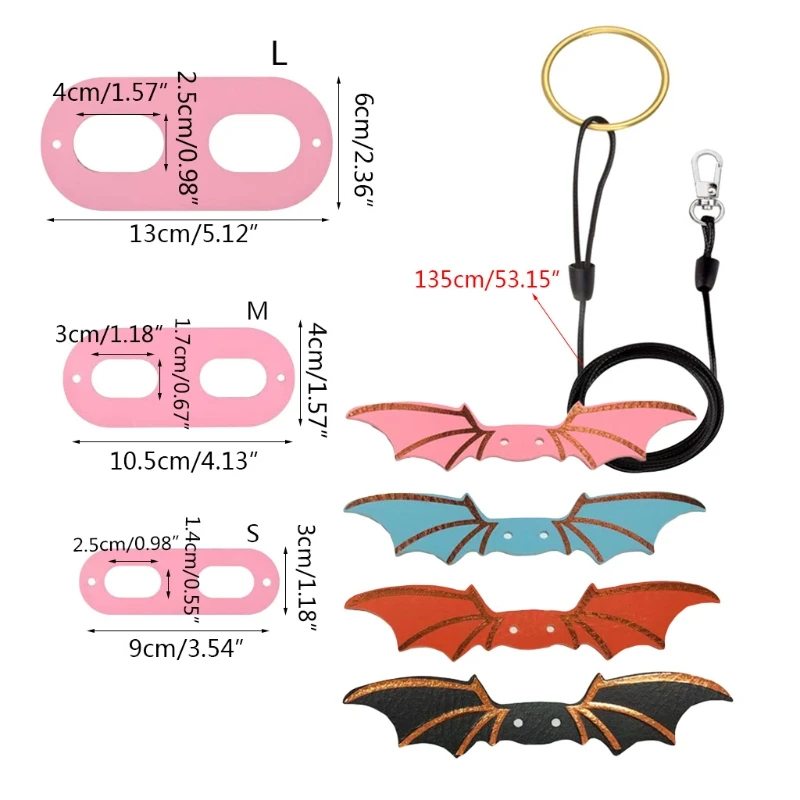 

Lovely Small Animal Clothes Outdoor Traction Harness Pet Raptile Suit Lovely Mini Wing In Imitation Leather