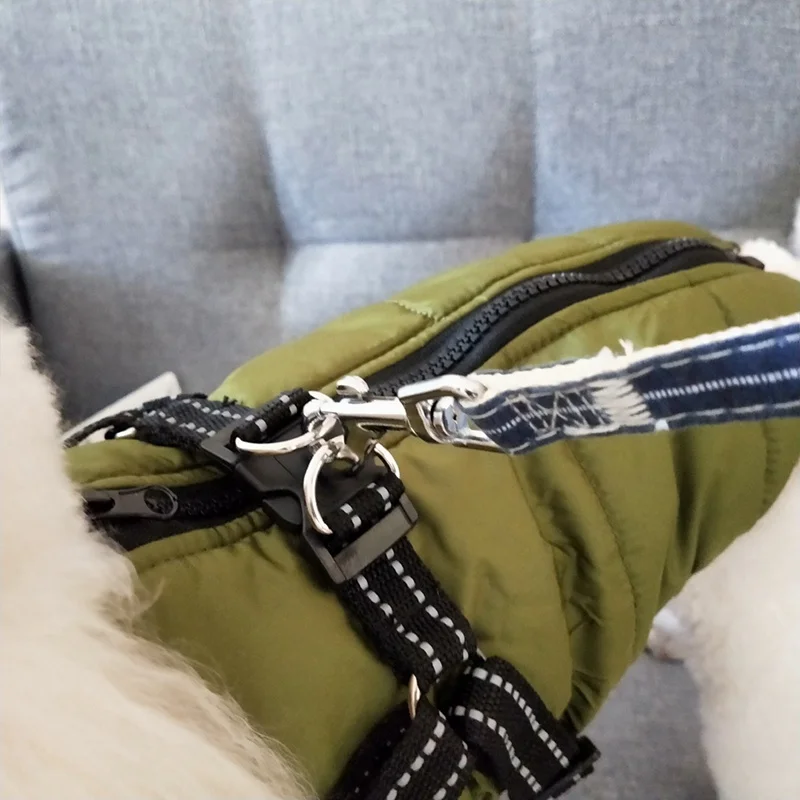 Осень Зима Pet лыжный костюм без рукавов хлопок Мягкий жилет с прочной обхватывающие грудь ремни одежда пальто поставки