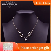 glseevo handmade tree branch natural pearl adjustable necklace for women gifts birthday gift cute fine jewelry 2020 colar gn0203