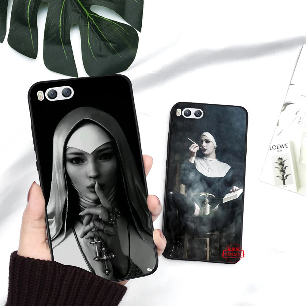 Sister nun силиконовый чехол для Xiaomi 6 8 9 SE A1 A2 A3 Lite F1 Mix 2S MAX 3 9T Pro CC9E CC9 |