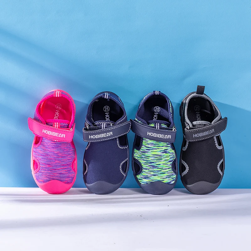 2020 детские сандалии пляжные туфли для девочек сплошной подошвой мягкие