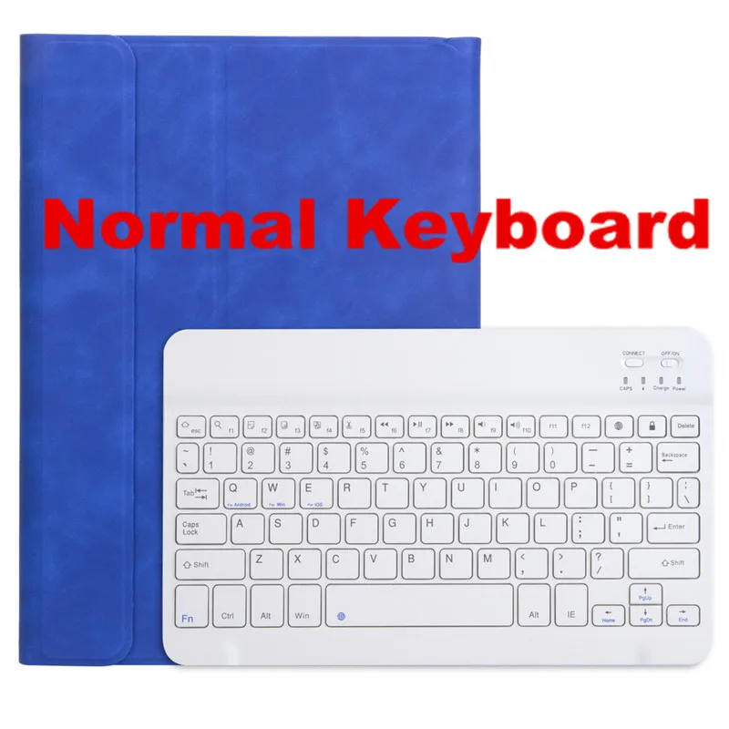 Normal-BL-WBK Съемная Bluetooth клавиатура для iPad 10," A2200 A2198 A2232 смарт-чехол для iPad Air 10,5" A2123 A2152 A2153 - Цвет: Normal-BL-WBK