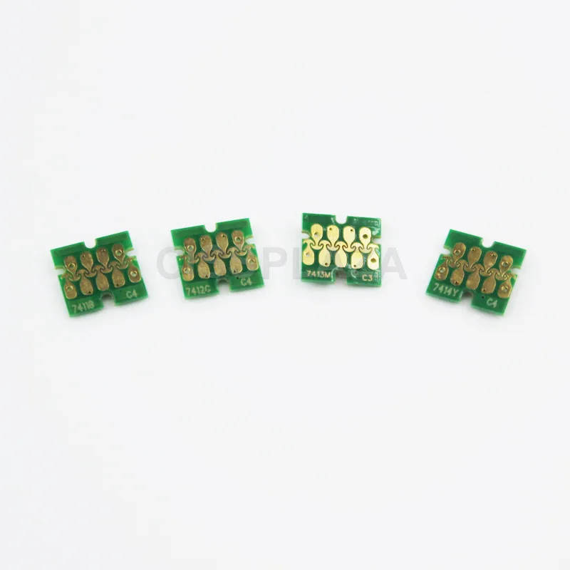 CISSPLAZA 4 набора/16 шт T7411 -T7414 чип чернильного бака для Epson SureColor F6000 F6070 F6200 F6270 F7000 F7070 F7100