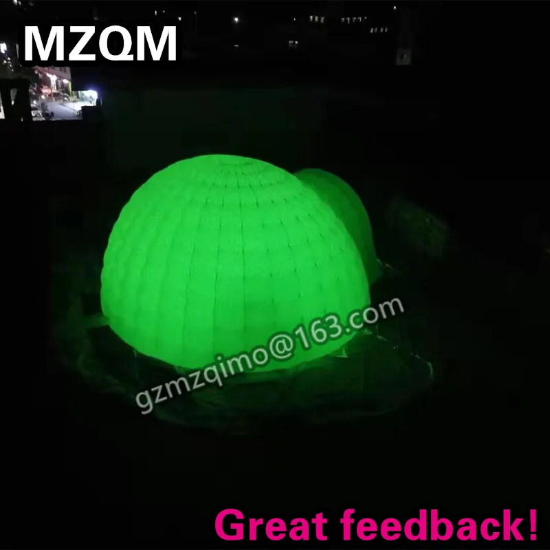 MZQM Ткань Оксфорд 5 метров Диаметр надувной купол палатки, пользовательские надувные события палатки