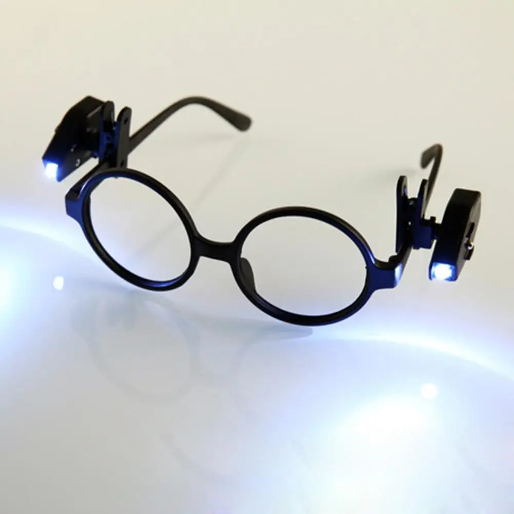 

Adjustable Mini Flashlight Universal Glasses Reading Lamp Eyeglass Clip Lantern Eyeglass Lamp Flexible Book Reading Light
