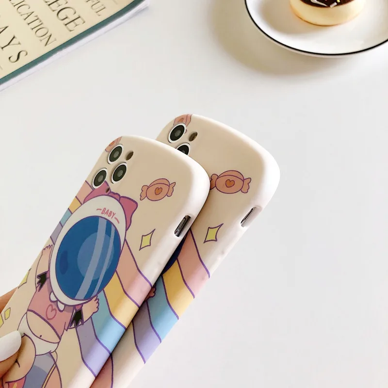 

Cute locomotive baby silicone phone case for iPhone11 12Pro Max mini X XR XS XSMax 8 7PluS anti-drop protective back cover