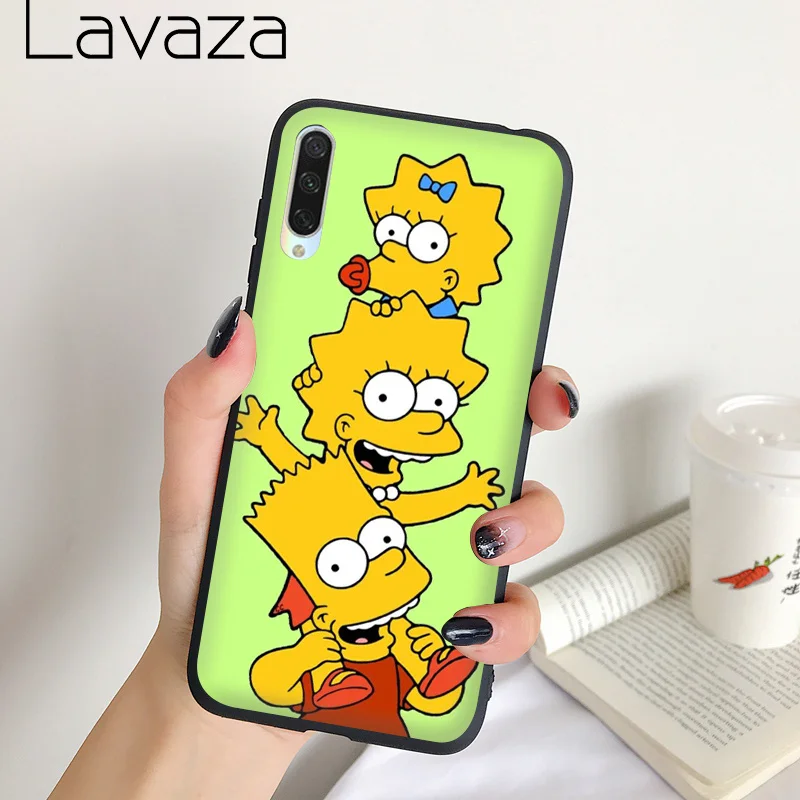 Мягкий силиконовый чехол Lavaza Bart и Lisa Simpson для Samsung S6 S7 Edge S8 S9 S10 S20 Plus Note 8 9 10 Lite |