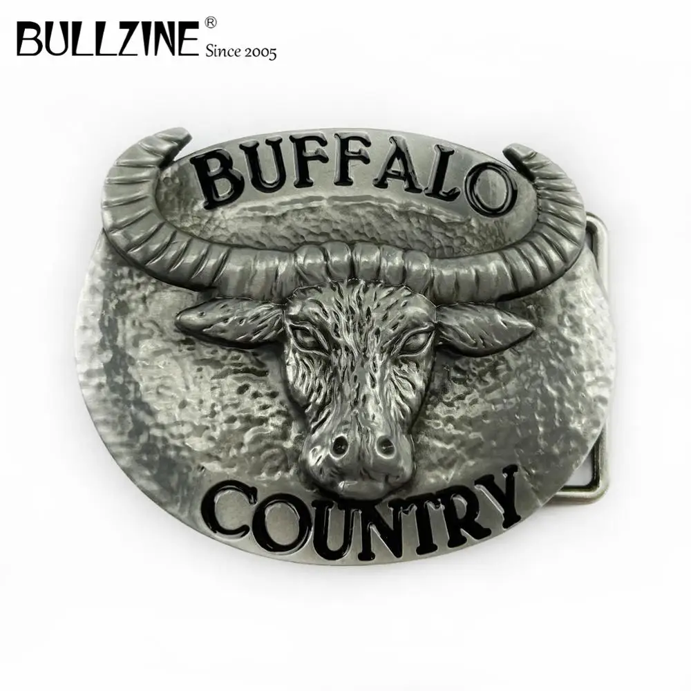 В Bullzine оптовая продажа буйвола страна пряжки ремня с оловянной отделкой FP 03539