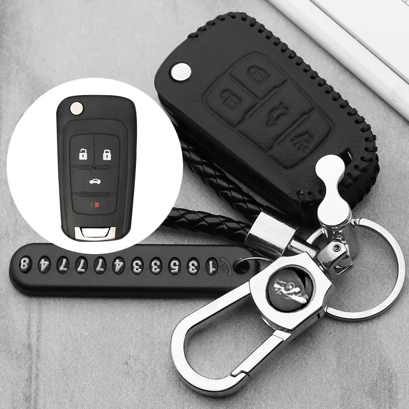 

Luminous leather Key Case for VAUXHALL OPEL Insignia Astra J Zafira C Mokka for Buick Chevrolet Car Key Fob Cover 4 button