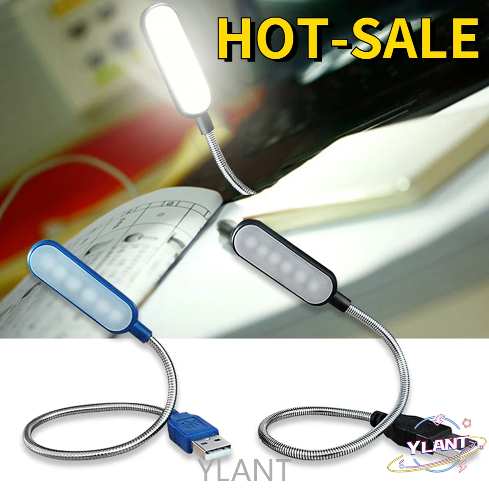 

Переносная Гибкая регулируемая настольная лампа, USB, 360 градусов, 5 в постоянного тока, 6 светодиосветодиодный, ночное освещение для чтения кн...