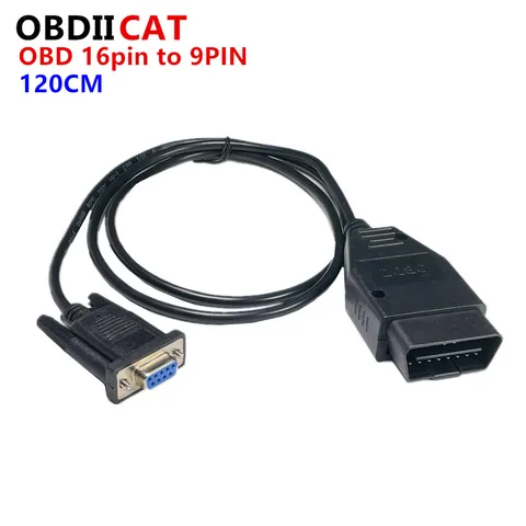 Универсальный OBD 2 16PIN - DB9 RS232 кабель для автомобиля диагностический адаптер сканер автомобиля OBDII Connertor авто автомобиль OBD2 кабель удлинитель