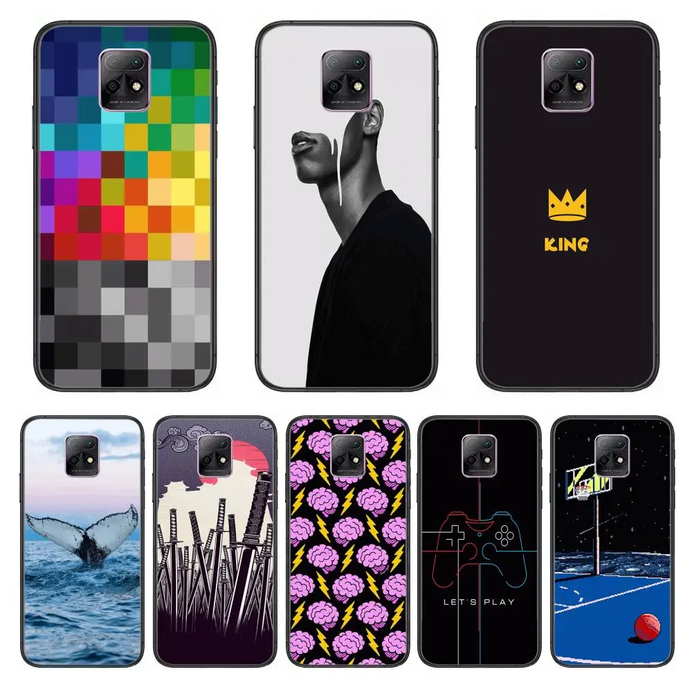 

Unique Exquisite Phone Case For XiaoMi Redmi 10X 9 8 7 6 5 A Pro S2 K20 T 5G Y1 Anime Black Cover Silicone Back Pretty