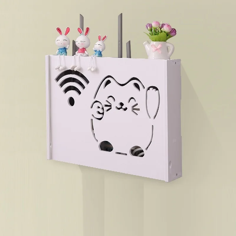 wireless living room decoration WIFI router multifunctional stacks TV set-top box hanger socket cover rack storage shelf | Дом и сад