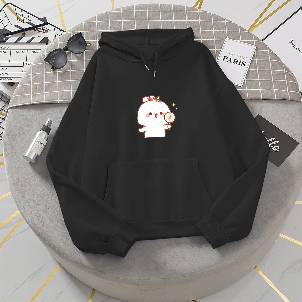 

Funny Rabbit Graphics Print Funny Hoodies Pullover Women Warm Sweatshirt Cute Streetwear Kawaii Oversized Hoodie Sweatshirts