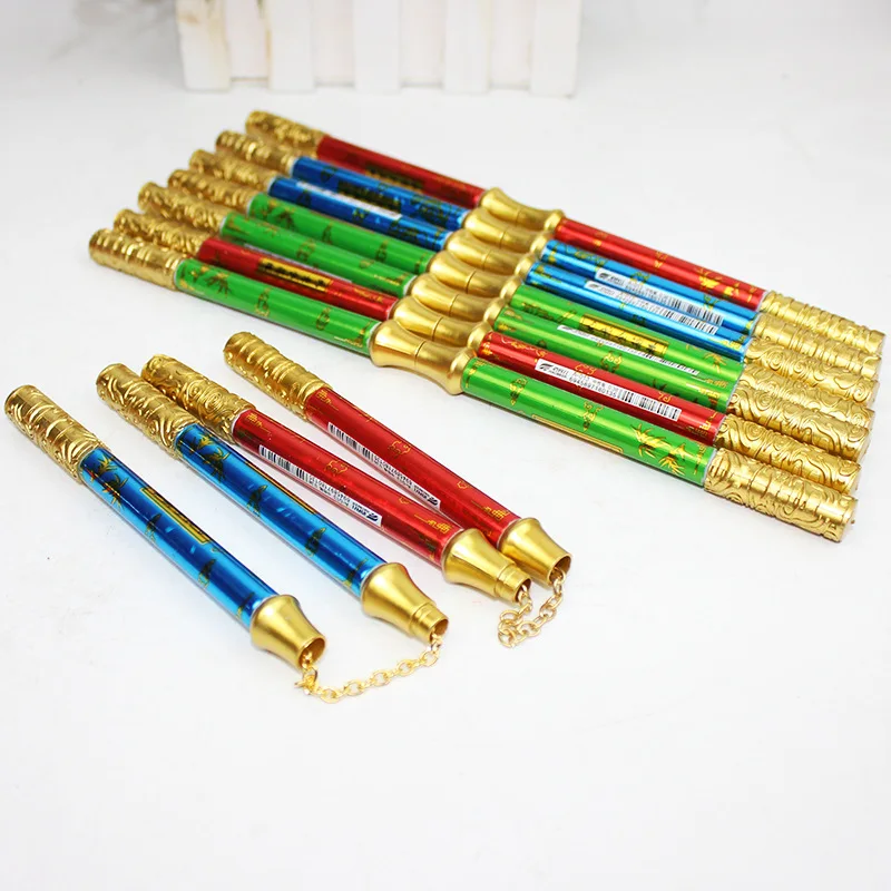 

Double Head Finger Playing Pen Golden Cudgel Nunchaku Cool Gaming Spinning Pen for Stationery Writing Toy Movement Decompression