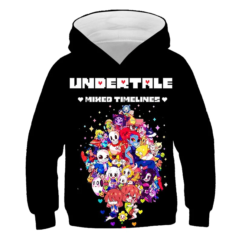 The game Undertale Sweatshirts boys/girls Funny Kawaii top Streetwear Harajuku Style Hoodies 3D Print kids Hoodie | Детская одежда и