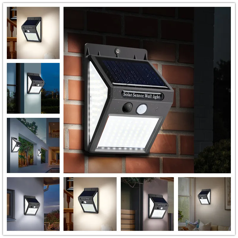 

Outdoor LED Solar Light Motion Sensor Waterproof Sunlight Garden Decoration Street Lights Solar Powered Lantern Wall Lamp