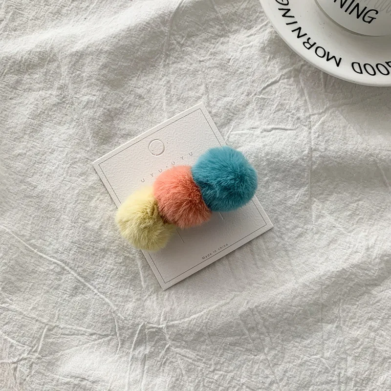 Horquillas de pelo de estilo princesa para ni&ntilde;a, pasadores de pelo de felpa, herramientas de corte de pelo, pasadores, tocado, Clip de beb&eacute;, horquilla-2