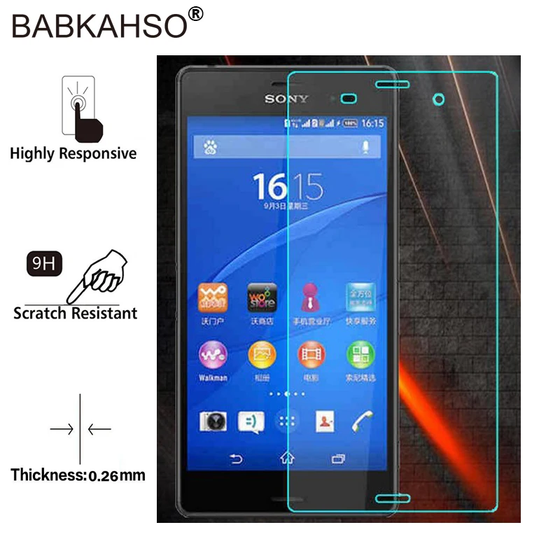 BABKAHSO 2.5D Закаленное стекло для Sony Xperia Z1 Z2 Z3 Z4 Z5 Compact M2 M4 Aqua M5 защитная пленка из