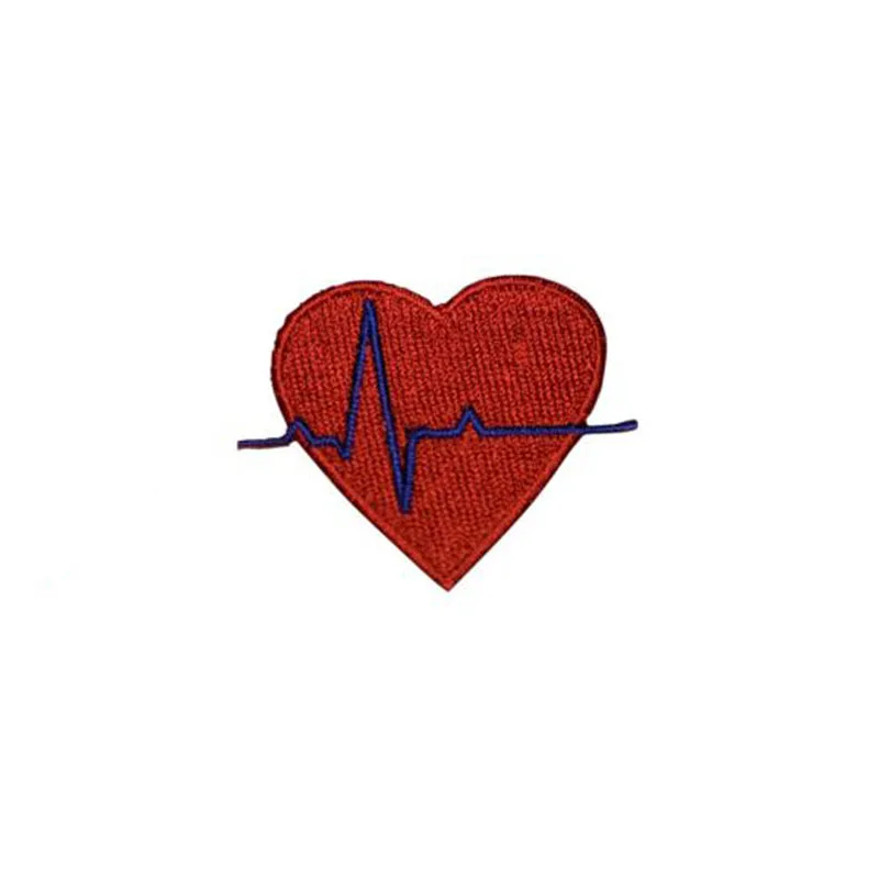 2 &quotEKG доктор медсестра сердце вышитые железа на патч |