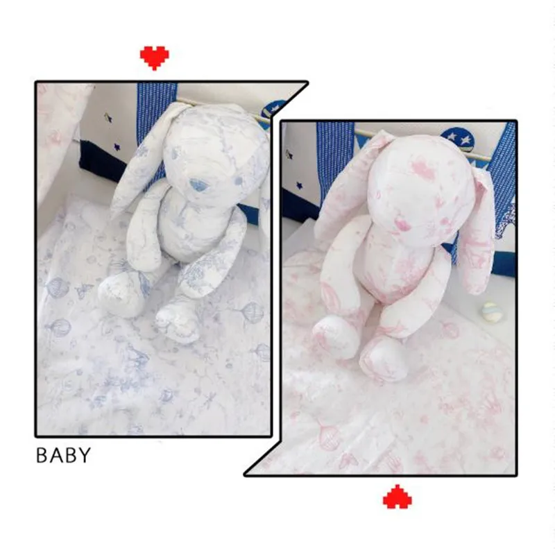 

Children's High quality 80*80cm blanket Baby soothing rabbit doll