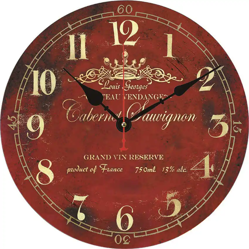Letter Clock P Парижская башня настенные часы, настенные часы Бесшумный ход, круглые Настенные часы, потертые ретро дома для декора кухни, duvar saati - Цвет: Letter Clock P