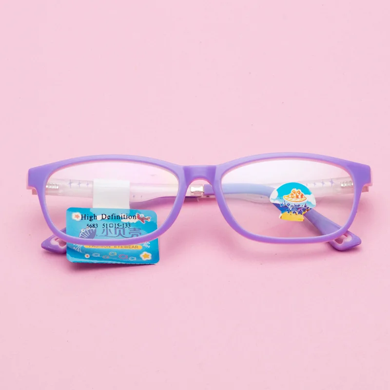Детские очки Рамка мультфильм студентов мягкая Amblyopia биколор TR Оправа очков