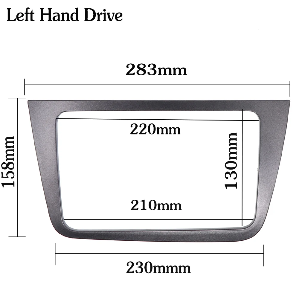 

2 Din автомобильный DVD Fascia для Seat Altea LHD RHD адаптер стерео радио панель приборная панель двойная 2-диночная рамка плеер крышка лицевая панель