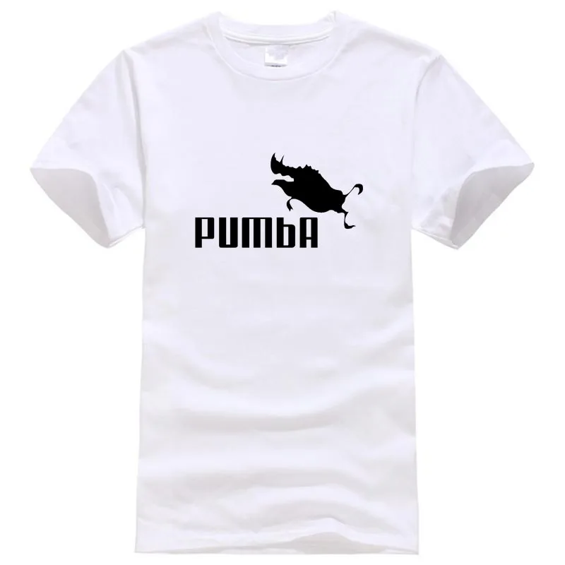 20SS забавная футболка милые футболки homme Pumba мужские повседневные хлопковые топы с