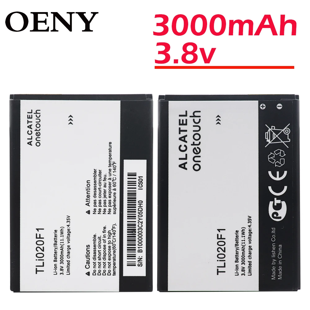 Новый 3000 мА/ч TLI020F1 TLI020F2 Батарея для Alcatel One Touch Pop 2 5042d C7 7040 OT 7040D 5010 5010D OT5010 OT5010D чехол