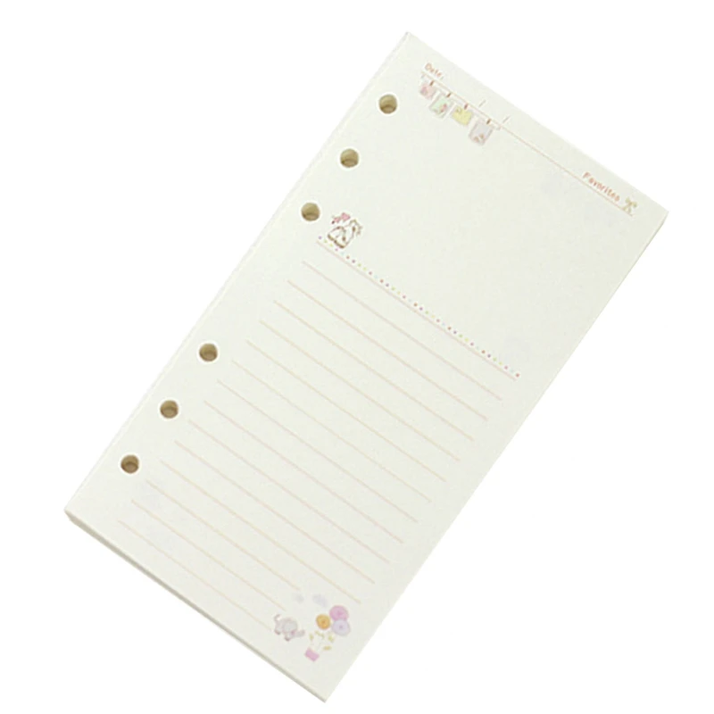 2 шт. A6 милые цветные дневники спиральные блокноты сменные листы канцелярские