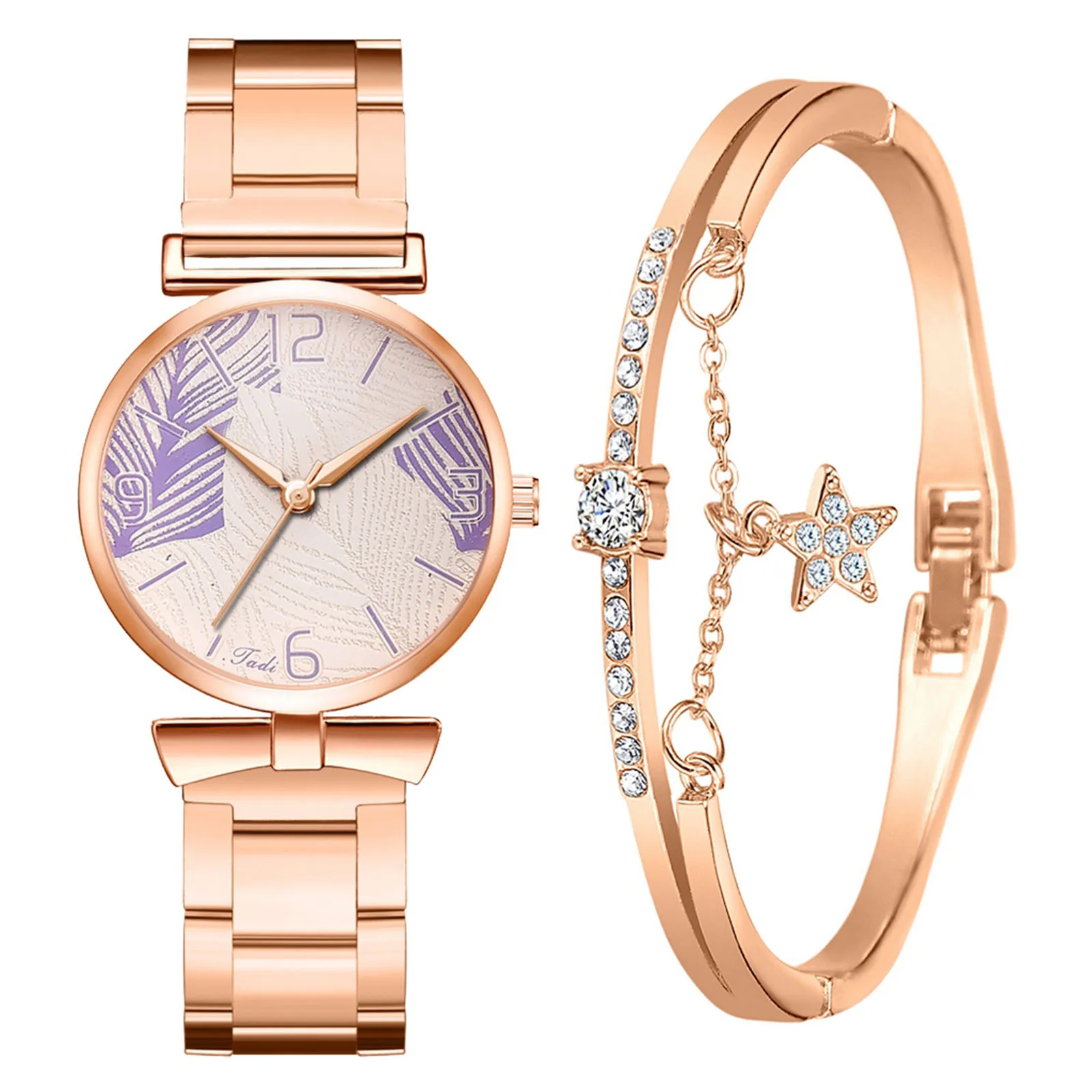 

Women's Stainless Steel Belt Diamond Inlaid Alloy Leisure Quartz Watch Women's Stainless Steel Belt Fashion Diamond Inlaid Alloy