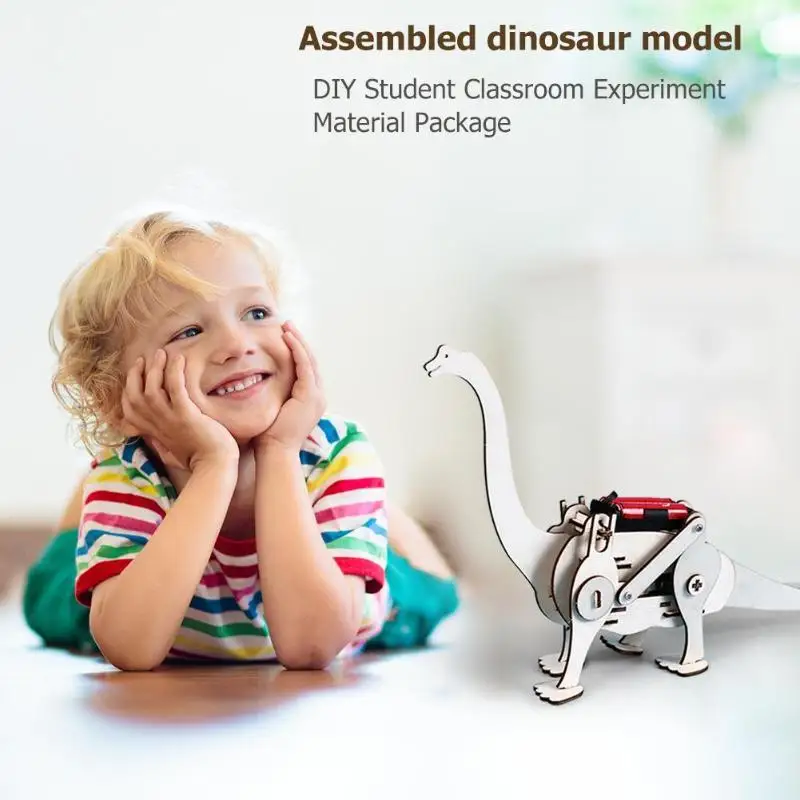 

DIY Assembly Science STEM Toys Electric Walking Dinosaur T Rex Set Puzzle Boys Craft Technology Educational Toys For Children