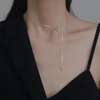 Elegant Black Camellia Necklace 2