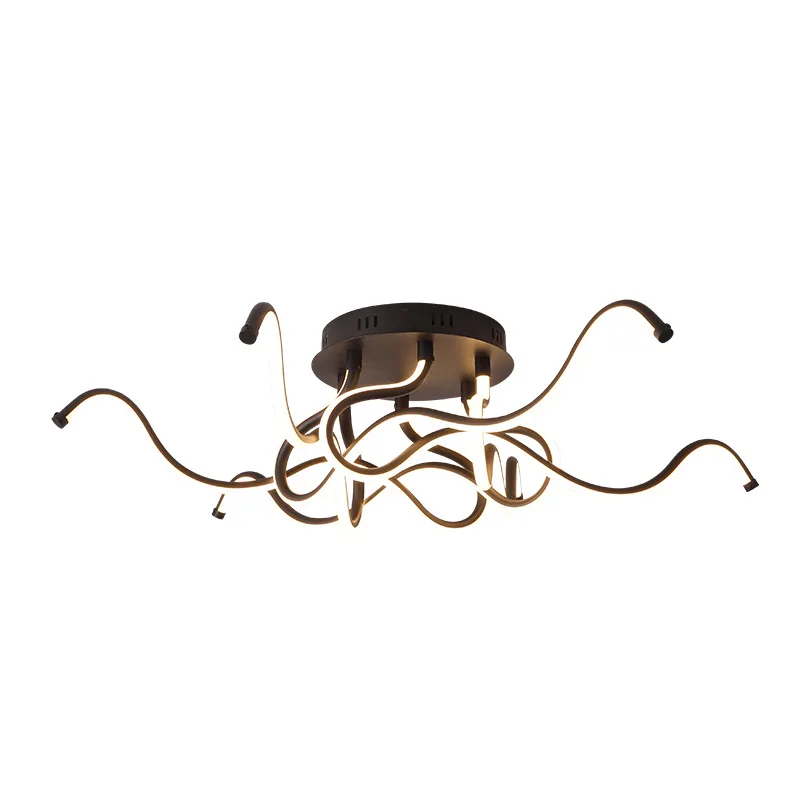 

Nordic Decor Modern Led Pendant Lights Brushed Ceiling Mounted Lighting Hanging Lamp Black Chandelier Lamps for Living Room