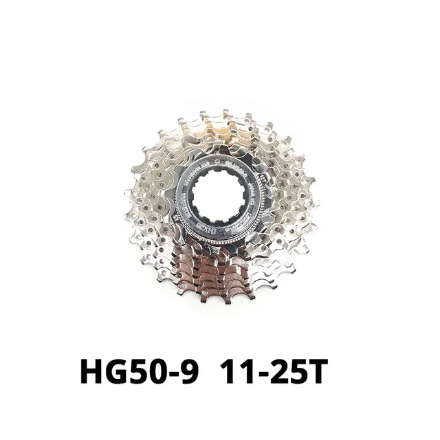 HG50 HG201 9 скоростей 11-25t 11-32t 34t 12-25t 12-27t дорожный велосипед mtb горный велосипед свободного хода 9s 25t 32t велосипедные кассеты - Цвет: HG50 11-25T