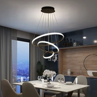 pendant lights led ceiling chandeliers modern dinning master bedroom indoor lightingironacrylicremote control or white lamp