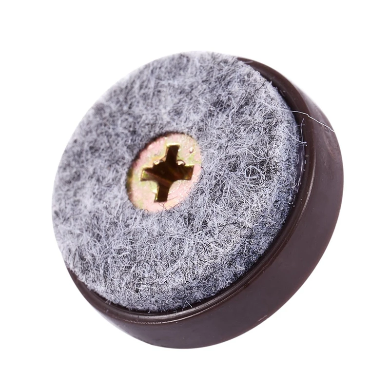 

40Pcs Furniture Glide,Screw-on Felt Pad Slider Floor Protector (24mm or 0.95 Inch) & 100Pcs (Dia 0.7 Inch/18mm,Black)