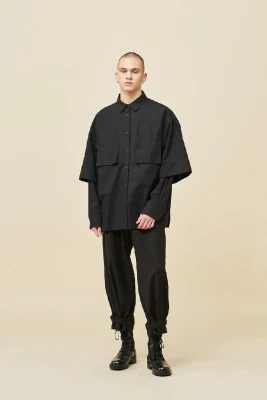 Новые трендовые мужские повседневные брюки с оттенком темного цвета девятью